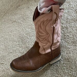 Little Girls cowboy boots size 11 - fair condition